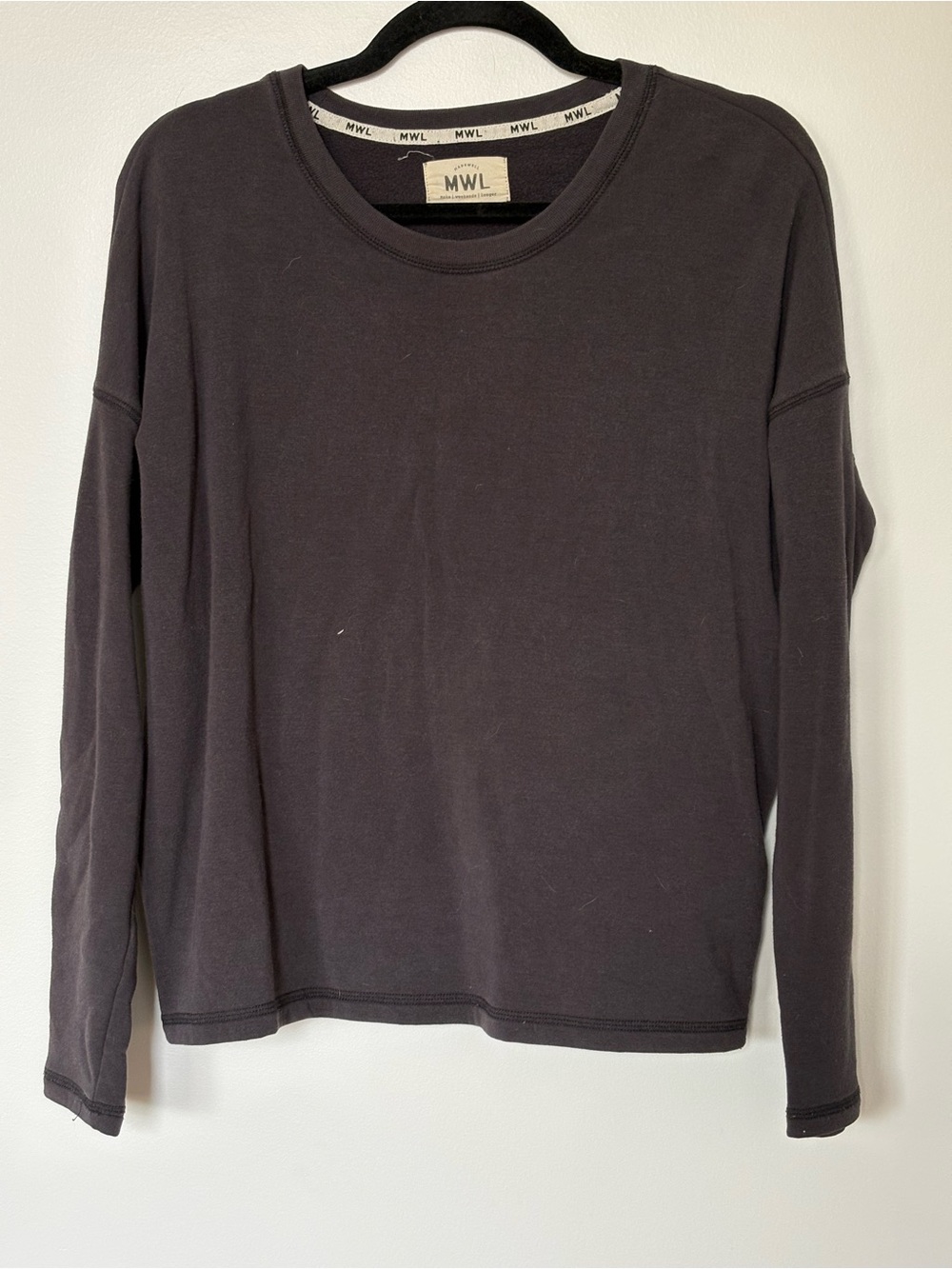 Madewell Dark Charcoal Crewneck Sweatshirt